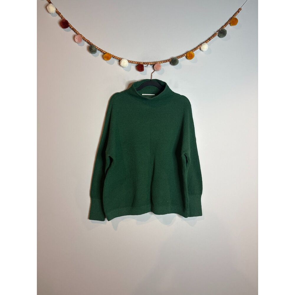 Marshalls green ribbed mock neck sweater